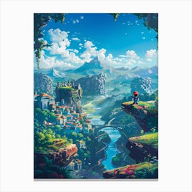 Mario World Poster Canvas Print