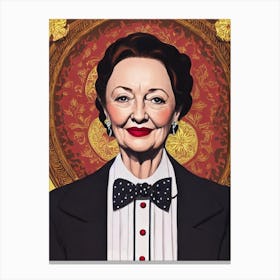 Lesley Manville Illustration Movies Canvas Print