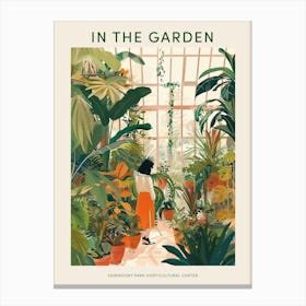 In The Garden Poster Fairmount Park Horticultural Center Usa 2 Canvas Print