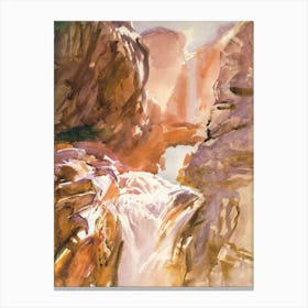 Mountain Torrent, John Singer Sargent Canvas Print