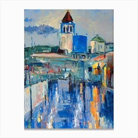Port Of Kaliningrad Russia Abstract Block 1 harbour Canvas Print