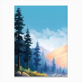 Landscape With Trees 5 Canvas Print