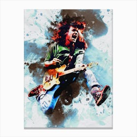 Smudge Of Edward Lodewijk Van Halen Jump Canvas Print