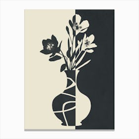 Botanical Contrast 2 Canvas Print