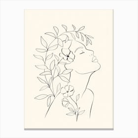 Minimal Blooming 03 Canvas Print