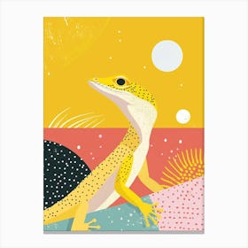 Modern Lizard Abstract Illustration 1 Canvas Print