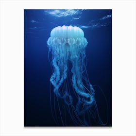 Irukandji Jellyfish Ocean Realistic 2 Canvas Print