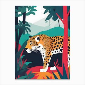 Jaguar In The Jungle 5 Canvas Print