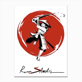 Ronin Samurai Japanese Soldier Canvas Print