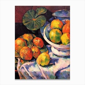 Lotus Root Cezanne Style vegetable Canvas Print