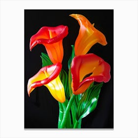 Bright Inflatable Flowers Calla Lily 1 Canvas Print