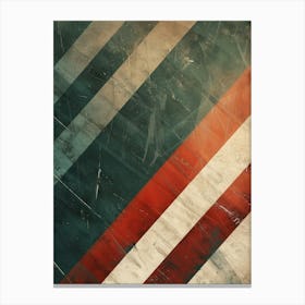 Red White And Blue Stripes Canvas Print