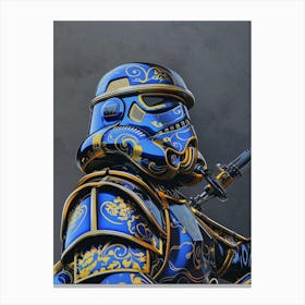 Stormtropper As A Vintagepunk Samurai 41 Canvas Print