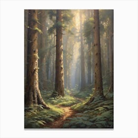 Path Through The Forest Canvas Print