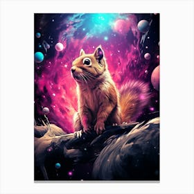 Squirrel In Space 3 Canvas Print