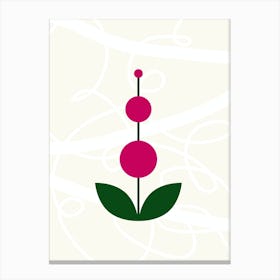 Geometric Flower Canvas Print