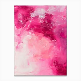 Abstract Pink Painting Canvas Print