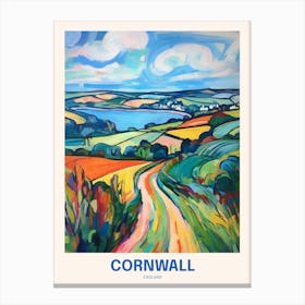Cornwall England 9 Uk Travel Poster Canvas Print