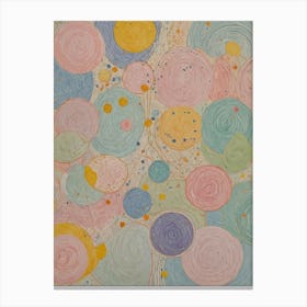 Pastel Scribbles Canvas Print