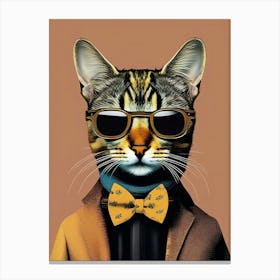 Cat In Sunglasses Canvas Print Canvas Print