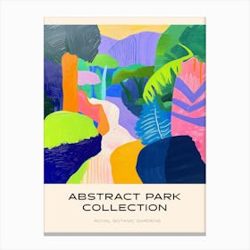 Abstract Park Collection Poster Royal Botanic Gardens Sydney 4 Canvas Print