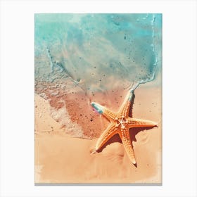 Starfish On The Beach 11 Canvas Print