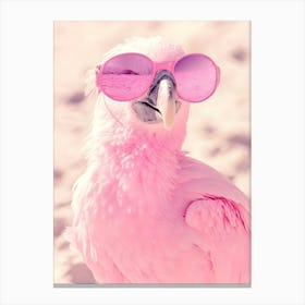 Pink Parrot Canvas Print