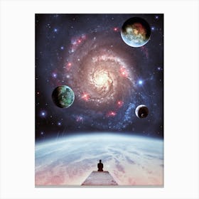 The Ballet Of The Galaxy And The Planets Canvas Print