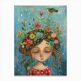 Rain Girl 1 Canvas Print