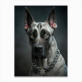 Big dog portrait 1 Canvas Print