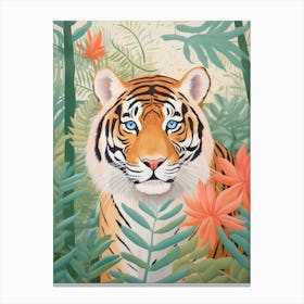 Tiger In The Jungle 20 Canvas Print