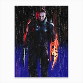 Jane Shepard Mass Effect Canvas Print