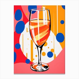 Pop Art Style Dotty Cocktails 2 Canvas Print