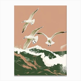 Seagulls 15 Canvas Print