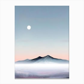 Foggy Mountain Landscape Canvas Print