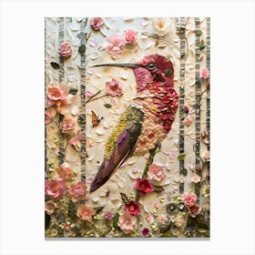 Beautiful Floral Bird Canvas Print