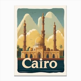 Aihrgdesign A Mid Century Modern Travel Poster For Cairo Show 911ac76e 8c32 4139 Ad1f 2be1c6ef094e 2 Canvas Print