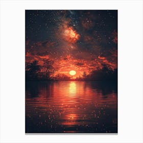 Night Sky With Stars 9 Canvas Print