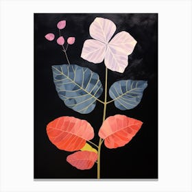 Hydrangea Hilma Af Klint Inspired Flower Illustration Canvas Print
