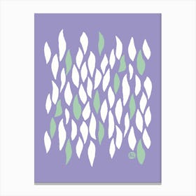 Falling Petals [light purple] Canvas Print