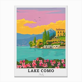 Lake Como Travel Canvas Print