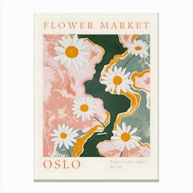 Flower Market Oslo Canvas Print