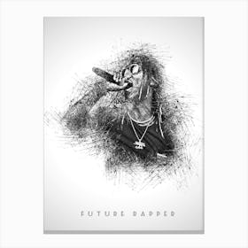 Future Rapper Rapper Sketch Canvas Print