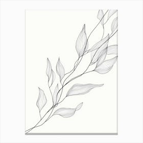 Leaves Abstract Canvas Print