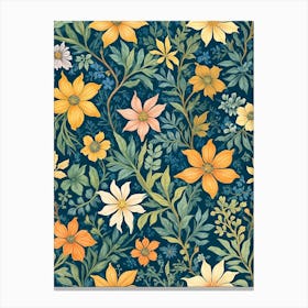 William Morris Floral Canvas Print