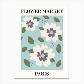 Flower Market Paris Canvas Print