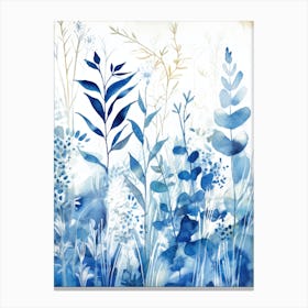 Blue Flowers 31 Canvas Print