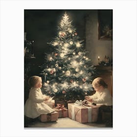 Christmas Tree Stock Videos & Royalty-Free Footage 1 Canvas Print