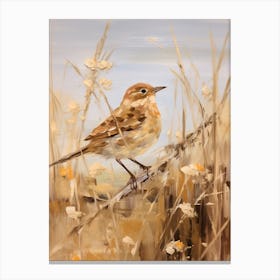 Bird Painting Hermit Thrush 3 Canvas Print