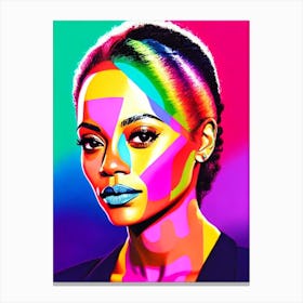 Zoe Saldana Pop Movies Art Movies Canvas Print